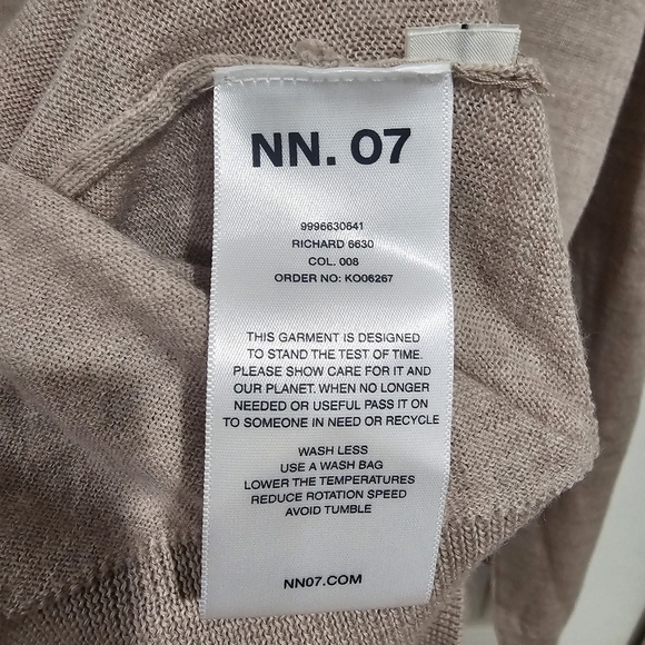 Richard 6630 Merino Wool Turtleneck Sweater In Nature Melange - Picture 5 of 6